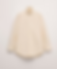 Shirt with combined collar, butter yellow