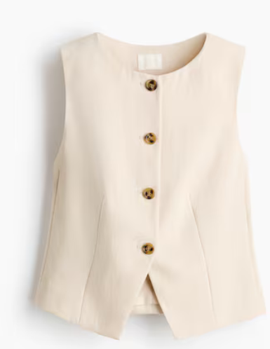 Vest, creme