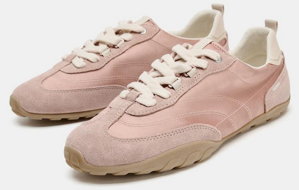 CONTRASTING SOFT SNEAKERS, pink