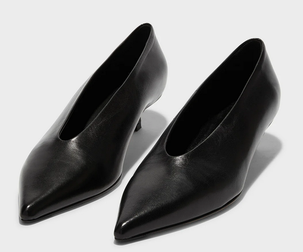 Clara Pointed-Toe Pumps, black, glove pumps