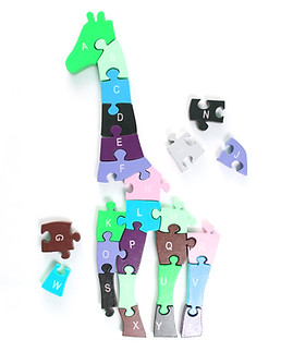 Puzzle incomplète girafe