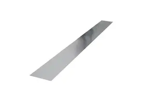 Long gray tapered strip on a white background, resembling a narrow metallic beam or runway segment.