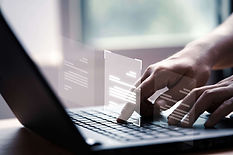 hand-using-laptop-computer-with-virtual-screen-document-online-approve-paperless-quality-a