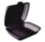 קופסת לאנץ' בוקס שחורה מקלקר למשלוחים – חד פעמית למסעדות וטייק אוואי