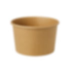 קינוחית קראפט חומה 180 מ״ל – כוס גלידה מקרטון עבה לשלושה כדורים – תואמת למכסה כיפה – מאושרת למגע עם מזון – לשימוש בטייק