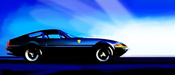 Ferrari Daytona Art Adam Rabinowitz