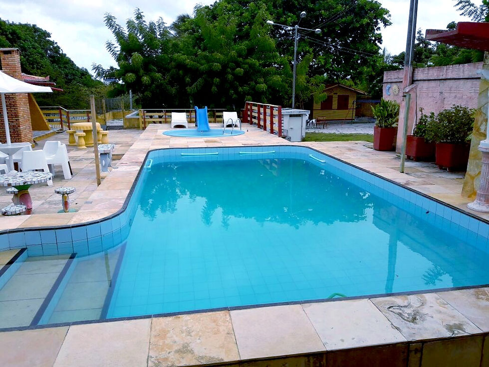 Área da piscina