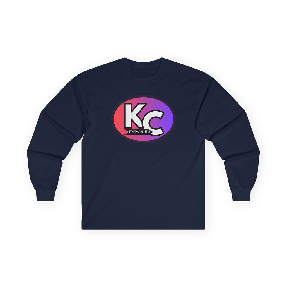 Thumbnail: KC Proud (red to purple oval) Unisex Ultra Cotton Long Sleeve Tee