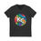 Thumbnail: KC Proud rainbow round Unisex V-Neck Tee, Diversity, Positivity, PRIDE