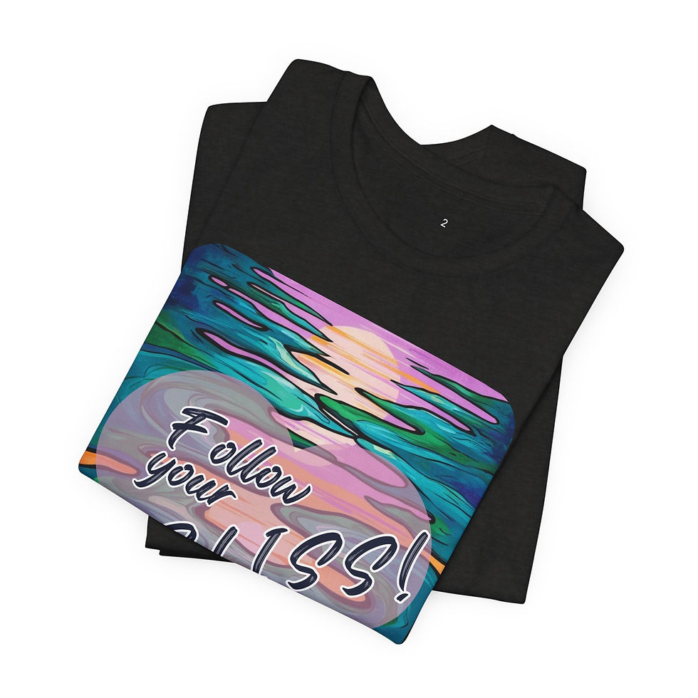 Thumbnail: Follow your BLISS heart Unisex Tee, Inspirational Inclusive Apparel for Everyone