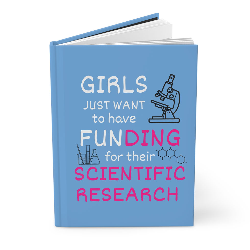 Thumbnail: Girls Just Want to have Funding, Light Blue Hardcover Journal, Science