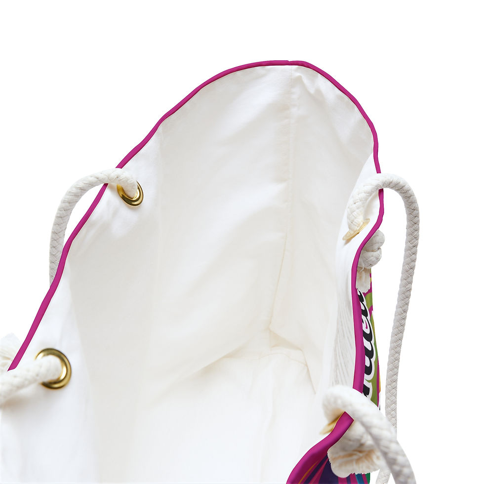 Thumbnail: Clinical Trial Diversity Matters Weekend Travel Bag Rainbow/Pink Equality Tote