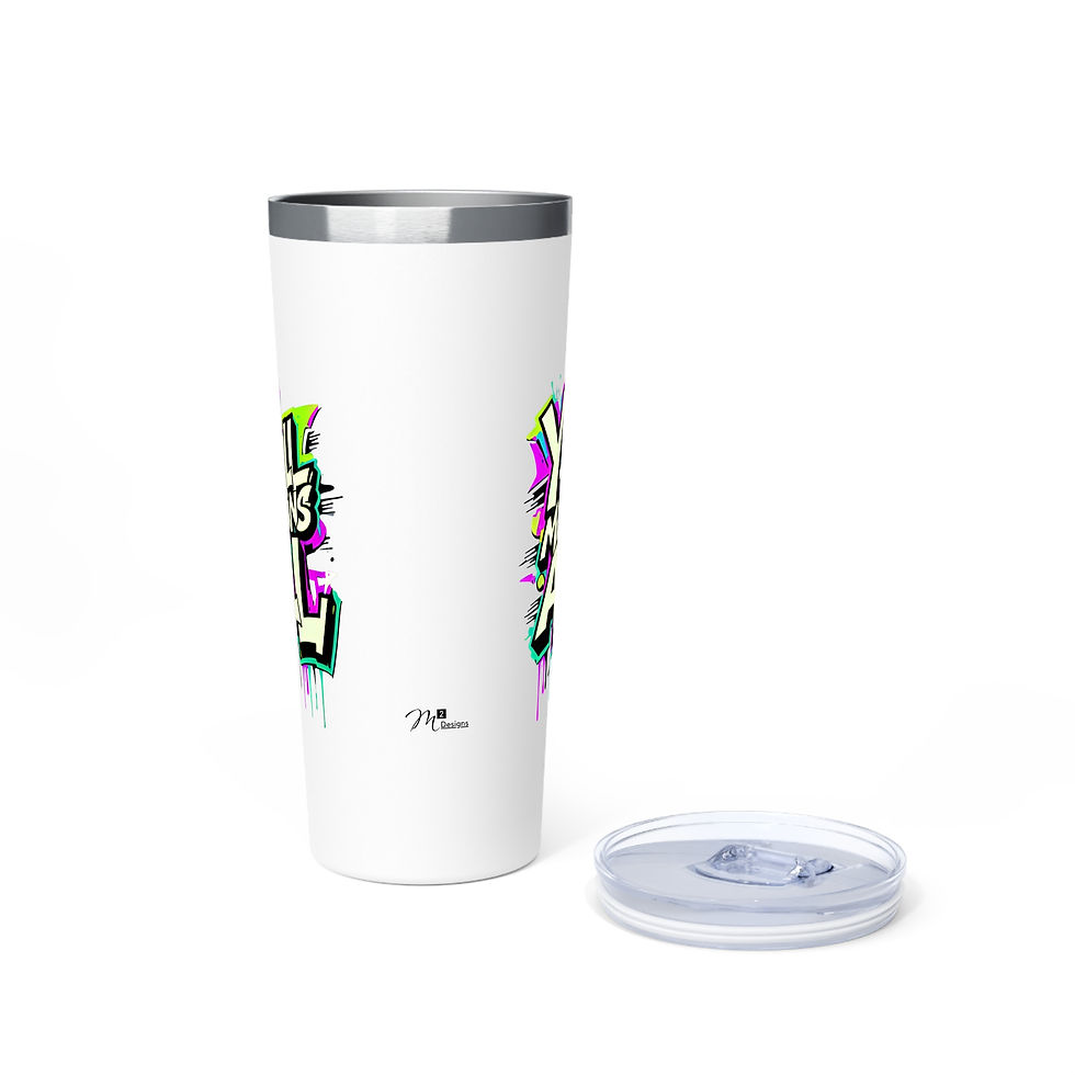 Thumbnail: Y’all Means All Tumbler, Neon, 22oz Travel Mug, Equality, Inclusion