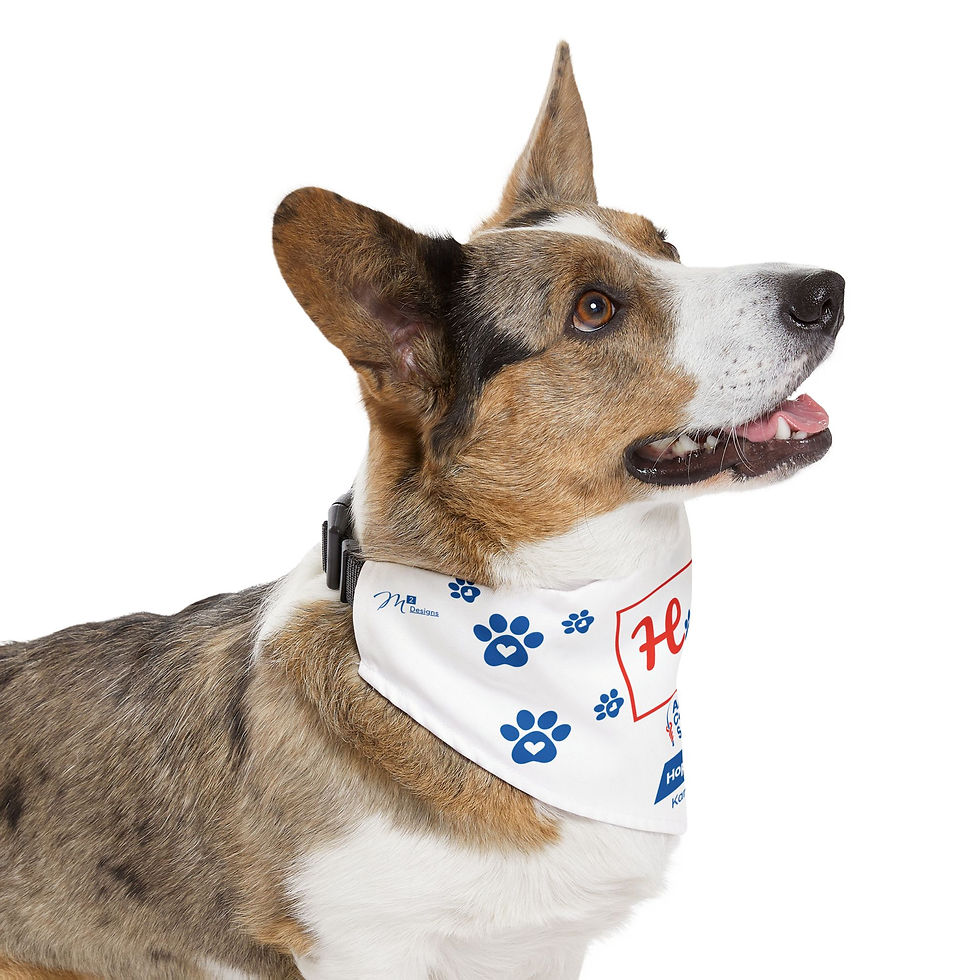 Thumbnail: Hope Pet Bandana Collar, 4 Sizes, Hope Lodge Kansas City 25 Years of Hope