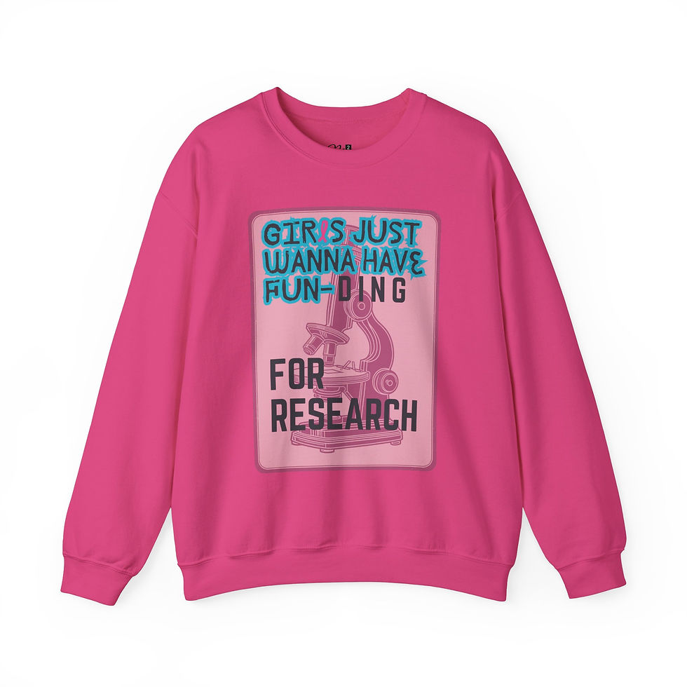 Thumbnail: Girls Just Wanna have FUN-DING, Unisex Sweatshirt, Gender Equality, Science
