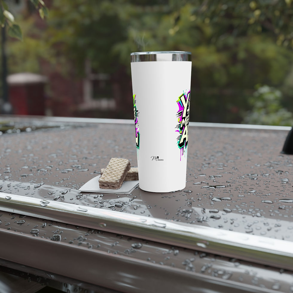 Thumbnail: Y’all Means All Tumbler, Neon, 22oz Travel Mug, Equality, Inclusion