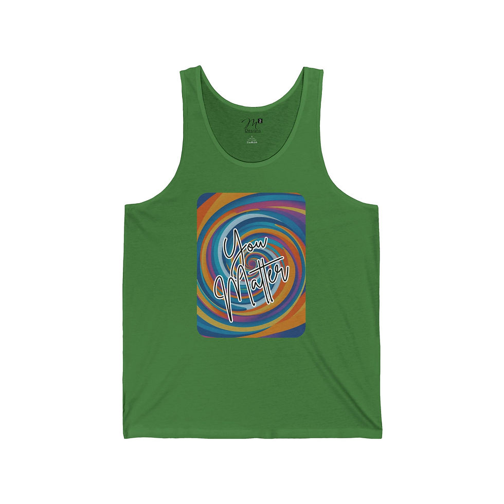 Thumbnail: You Matter Unisex Jersey Tank, Positivity, Empowerment, Diversity, PRIDE