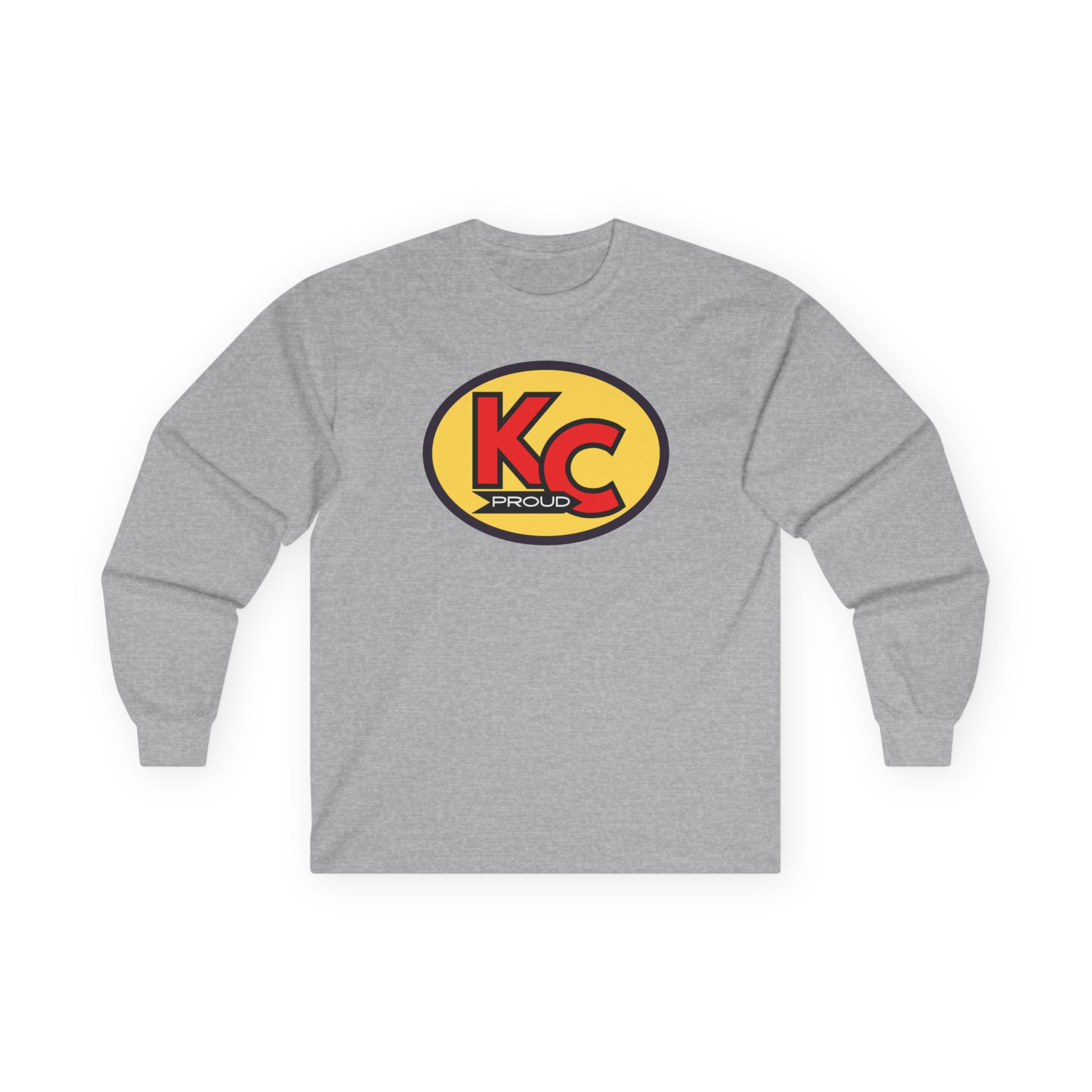 KC Proud (gold oval red letters) Unisex Ultra Cotton Long Sleeve Tee