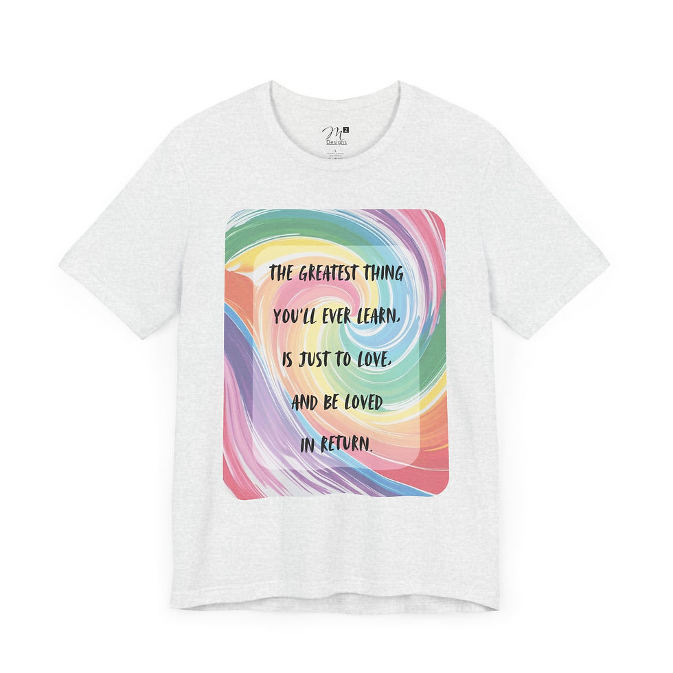 Thumbnail: The Greatest Thing Unisex Tee, Inspirational & Inclusive Apparel for Everyone