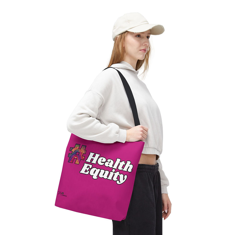 Thumbnail: Clinical Trial Diversity Matters #HealthEquity Tote Bag, Rainbow/Pink