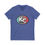 Thumbnail: KC Proud (aqua to red oval white letters) Unisex V-Neck Tee, Kansas City PROUD