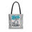 Thumbnail: Girls Just Wanna have FUN-DING Tote Bag, Light Grey 13x13, 16x16, 18x18 Science