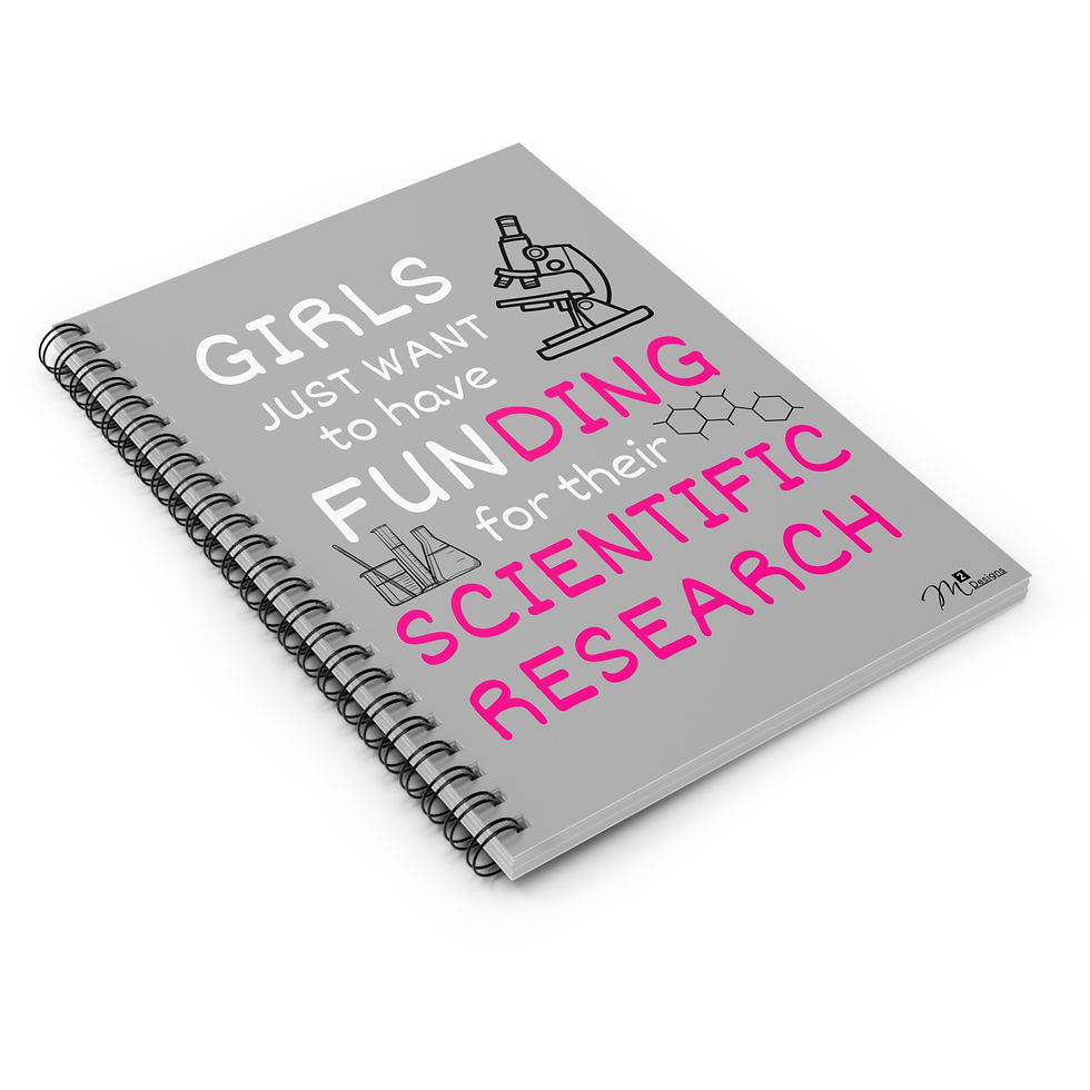 Thumbnail: Girls Just Want to Have Funding Spiral Notebook, Light Grey, Gender Equality