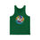 Thumbnail: KC Proud rainbow swirl round Unisex Jersey Tank, Positivity, Diversity, PRIDE