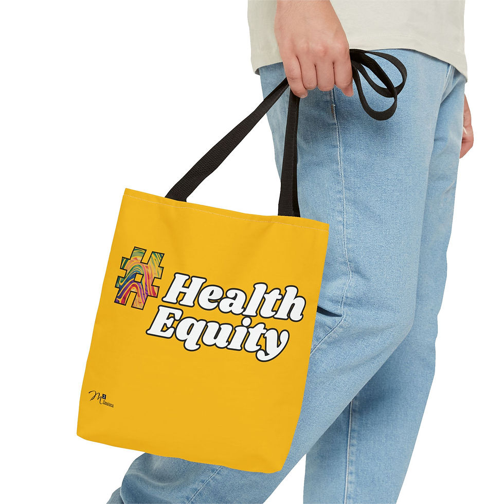 Thumbnail: Clinical Trial Diversity Matters #HealthEquity Tote Bag, Rainbow/Yellow