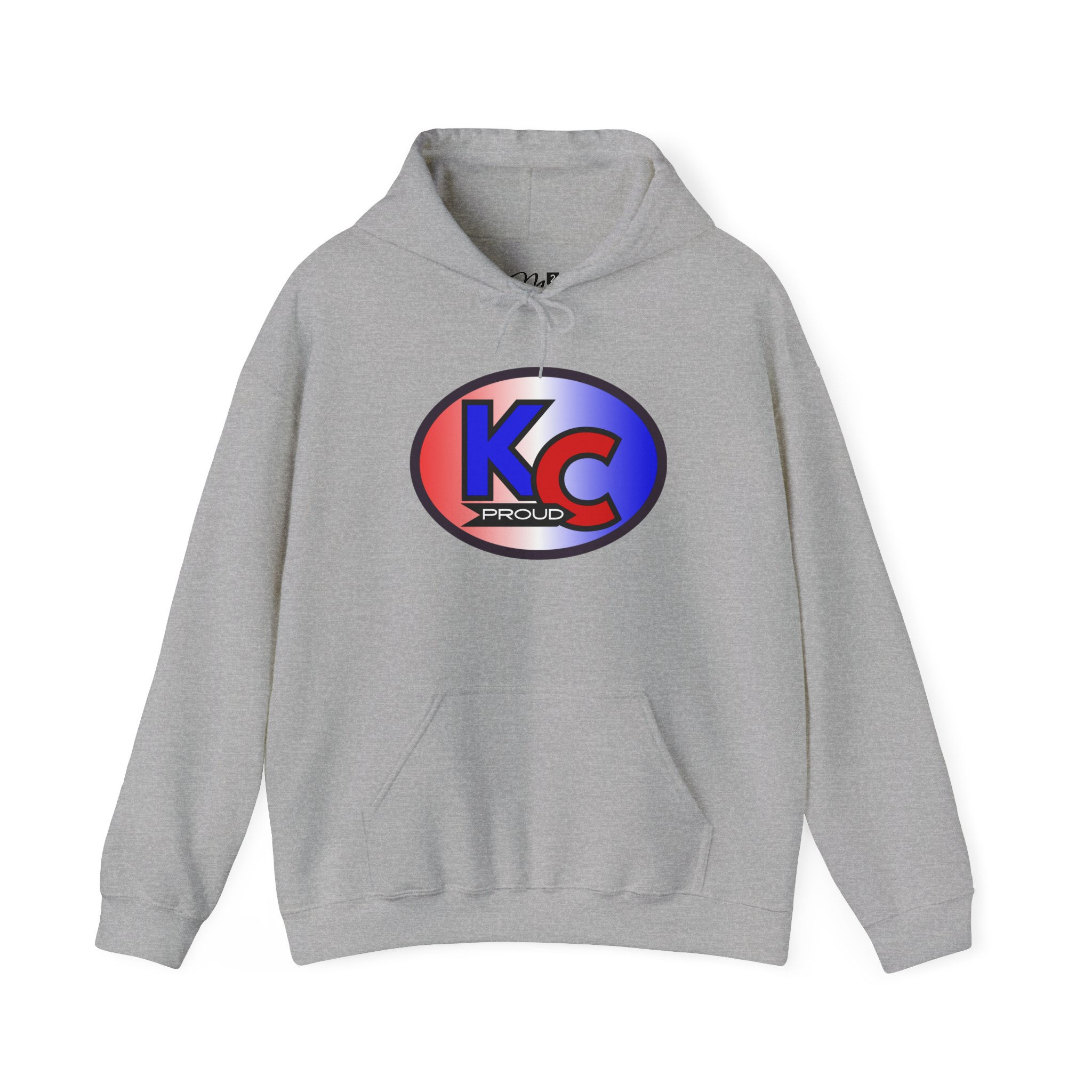 KC Proud (red, white, blue oval) Unisex hoodie, Diversity, Inclusive, PROUD