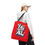 Thumbnail: Y’all Means All Tote Bag, Red, 13x13 16x16 18x18, Equality, Inclusion, LGBTQ+
