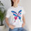 Thumbnail: Pink and Blue Butterfly (no text) Unisex Tee, Diversity, Inclusive, PRIDE