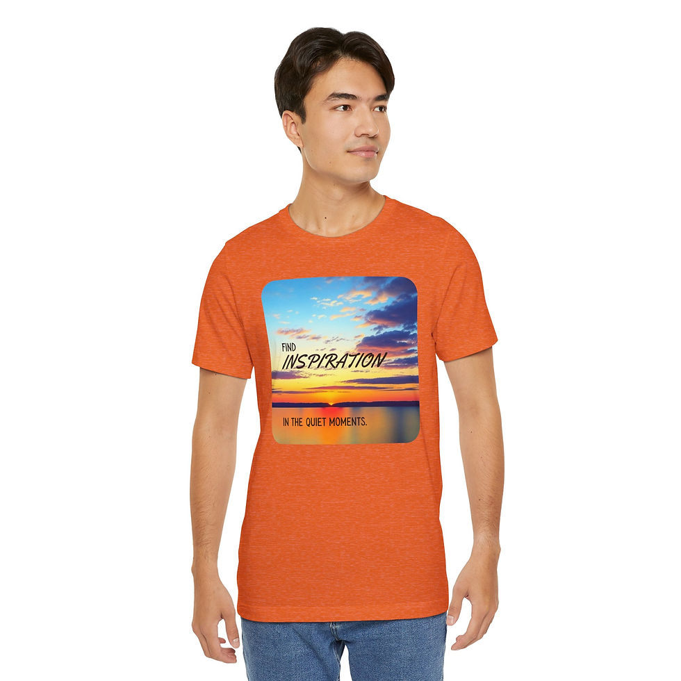 Thumbnail: Find Inspiration Unisex Tee, Inspirational & Inclusive Apparel for Everyone
