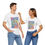 Thumbnail: Ask Me About Clinical Trials Unisex Tee, Rainbow Fingerprint, Trial Awareness