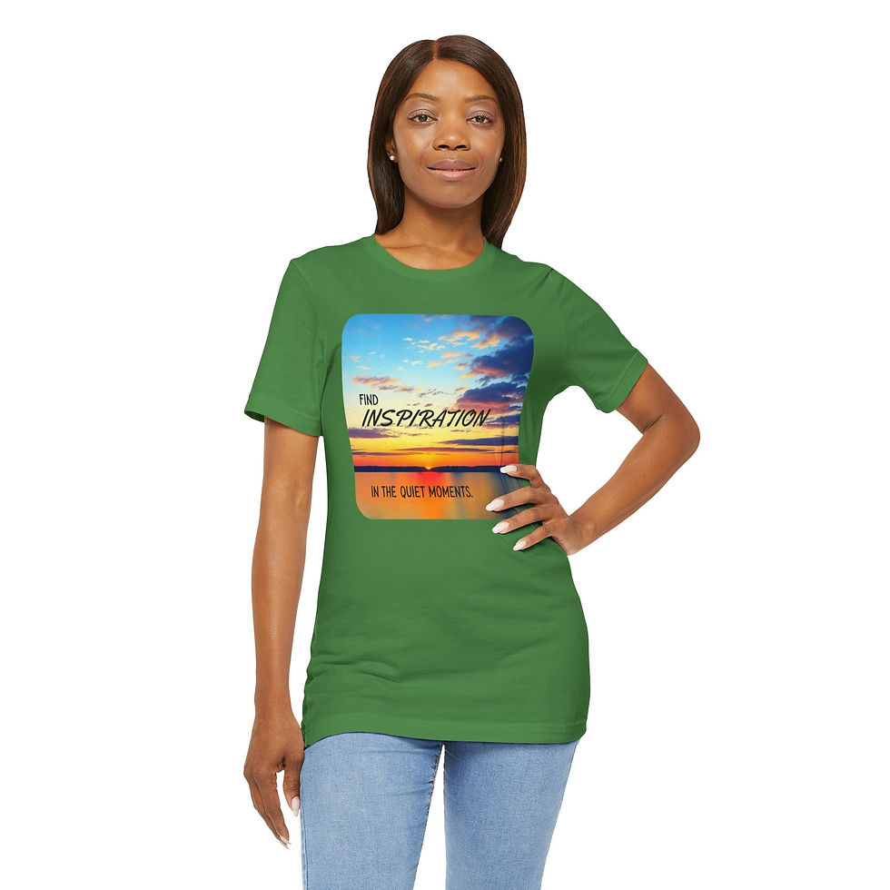 Thumbnail: Find Inspiration Unisex Tee, Inspirational & Inclusive Apparel for Everyone
