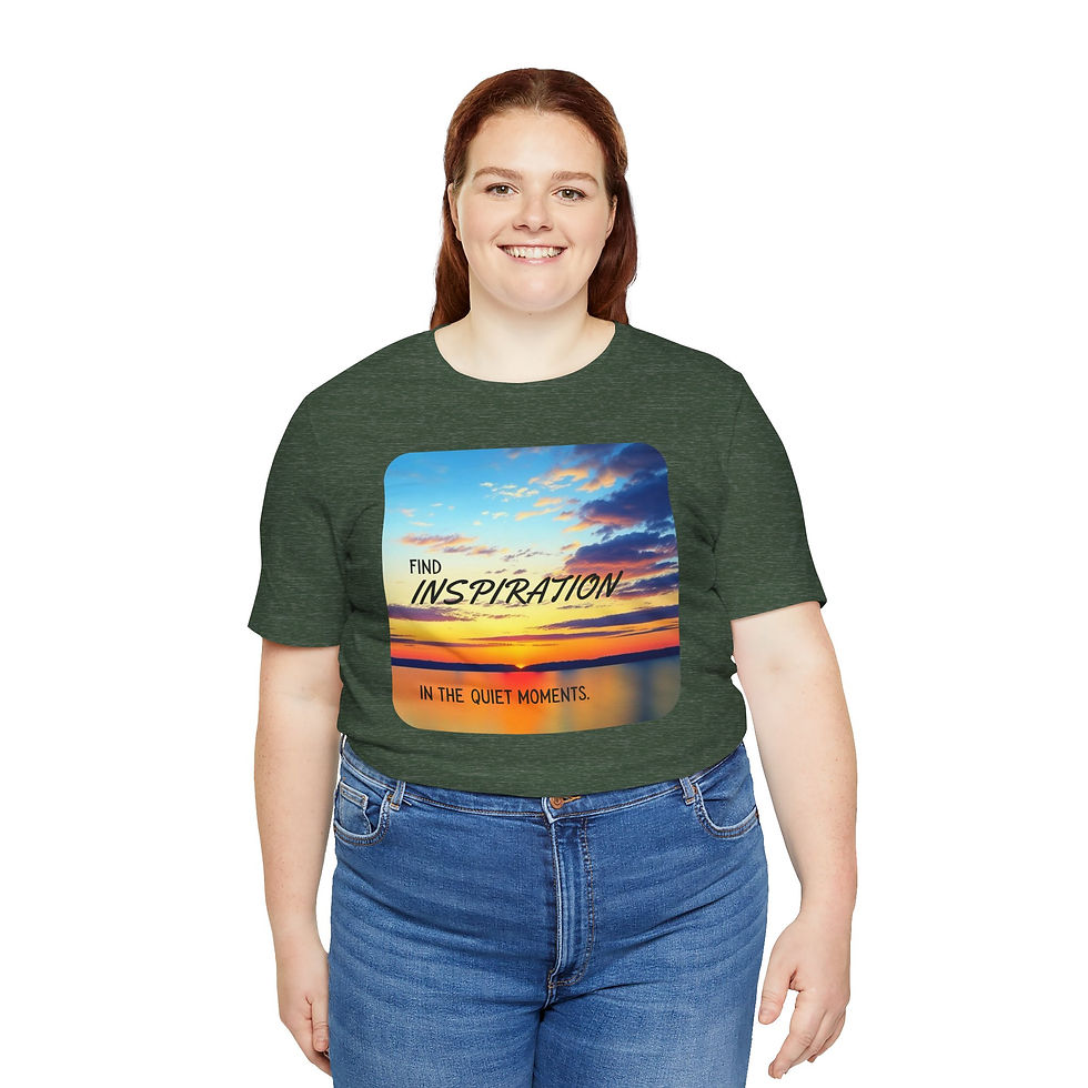 Thumbnail: Find Inspiration Unisex Tee, Inspirational & Inclusive Apparel for Everyone