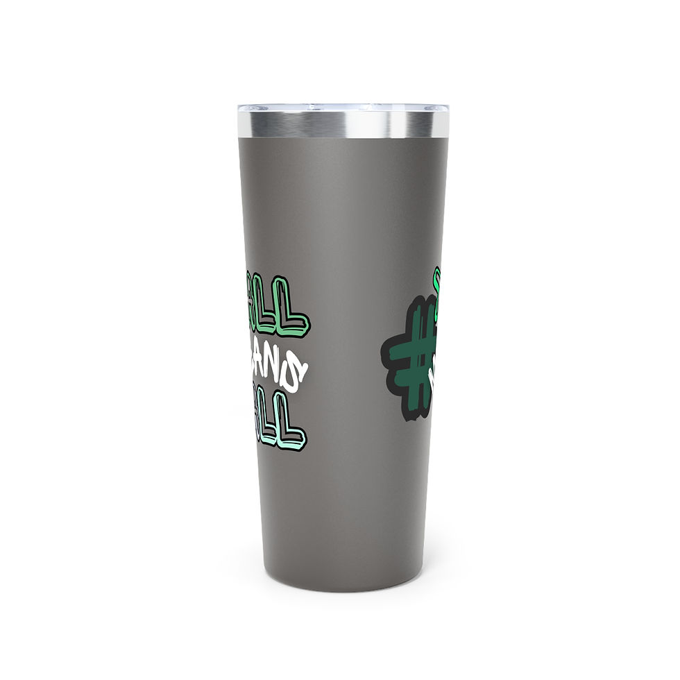 Thumbnail: #YallMeansAll Tumbler, Green, 22oz Travel Mug, Equality, Inclusion