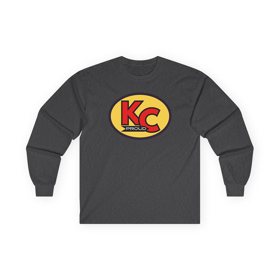 Thumbnail: KC Proud (gold oval red letters) Unisex Ultra Cotton Long Sleeve Tee