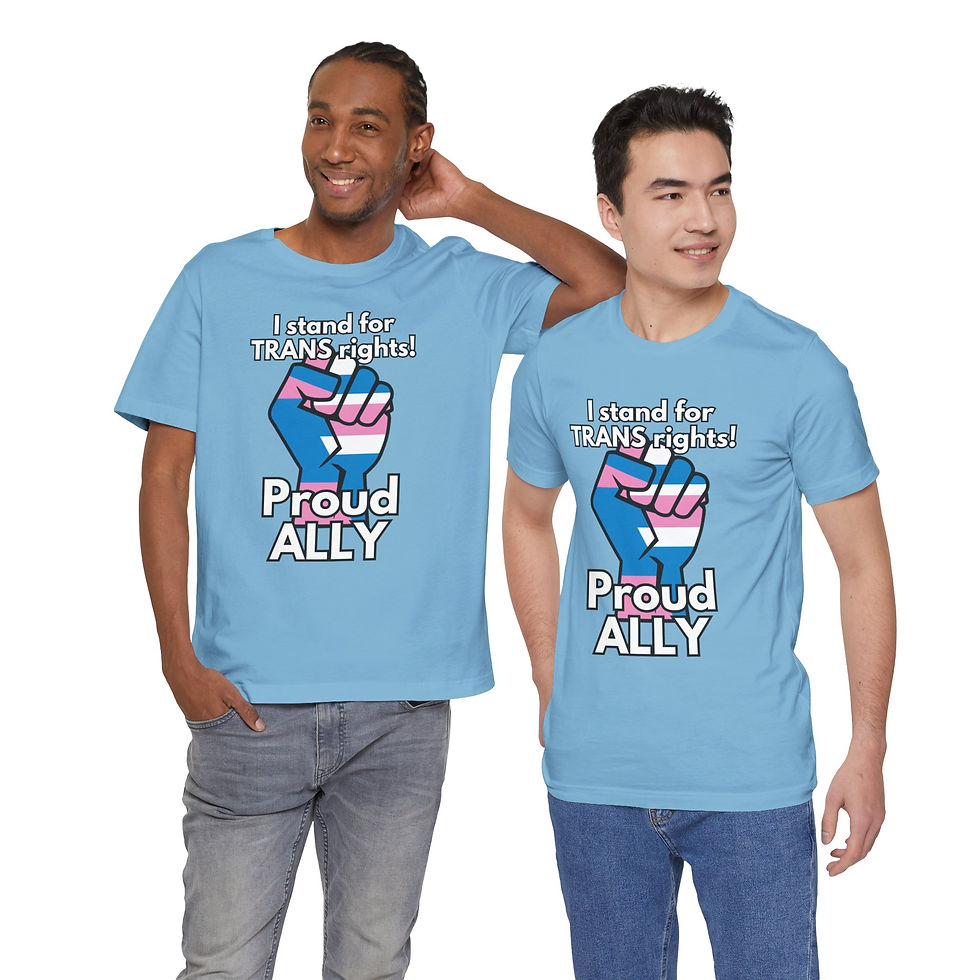 Thumbnail: I stand for TRANS rights PROUD ALLY Unisex Tee, Diversity, Inclusive, PRIDE