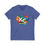 Thumbnail: KC Proud rainbow heart Unisex V-Neck Tee, Diversity, Positivity, PRIDE