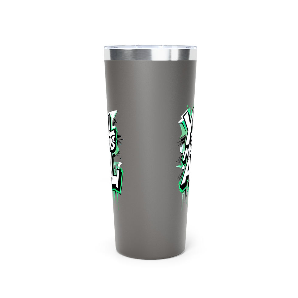 Thumbnail: Y’all Means All Tumbler, Green, 22oz Travel Mug, Equality, Inclusion