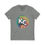 Thumbnail: KC Proud rainbow fingerprint round Unisex V-Neck Tee, Positivity, PRIDE