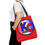 Thumbnail: KC Proud (red, white, blue oval) Tote Bag, Red 13x13, 16x16, 18x18 