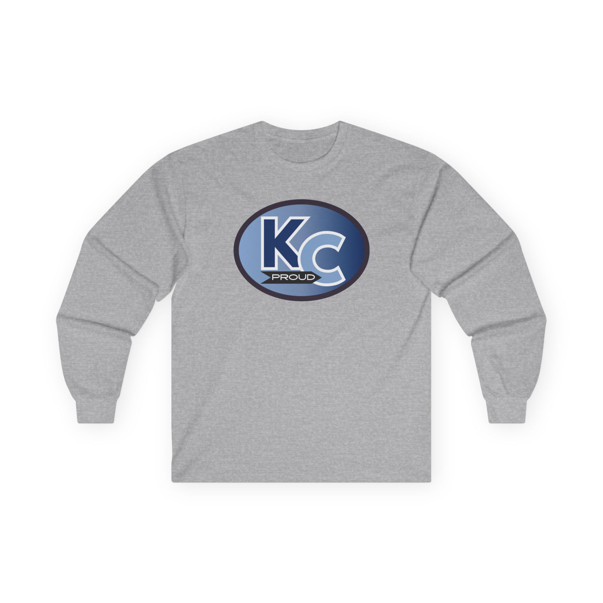 KC Proud (blue gradient color letters) Unisex Ultra Cotton Long Sleeve Tee