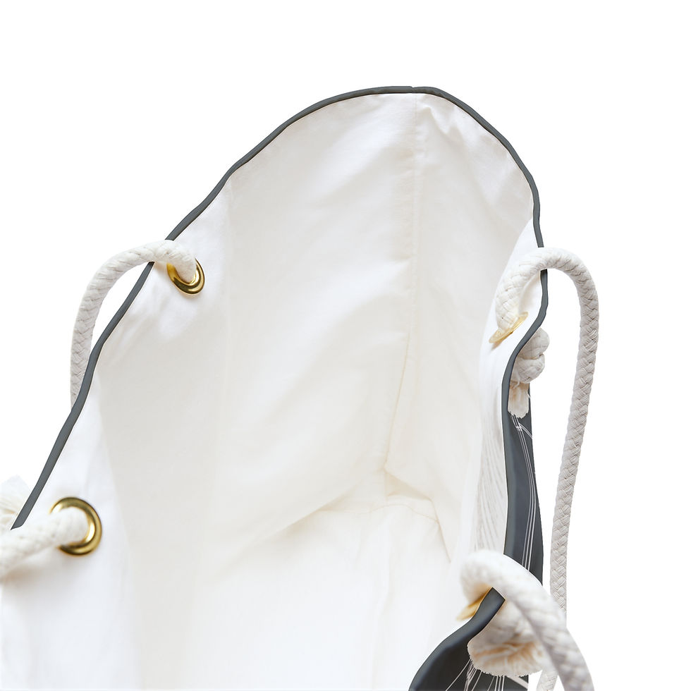 Thumbnail: Grey Weekender Bag, Hope Lodge Kansas City 25 Years of Hope, White Design