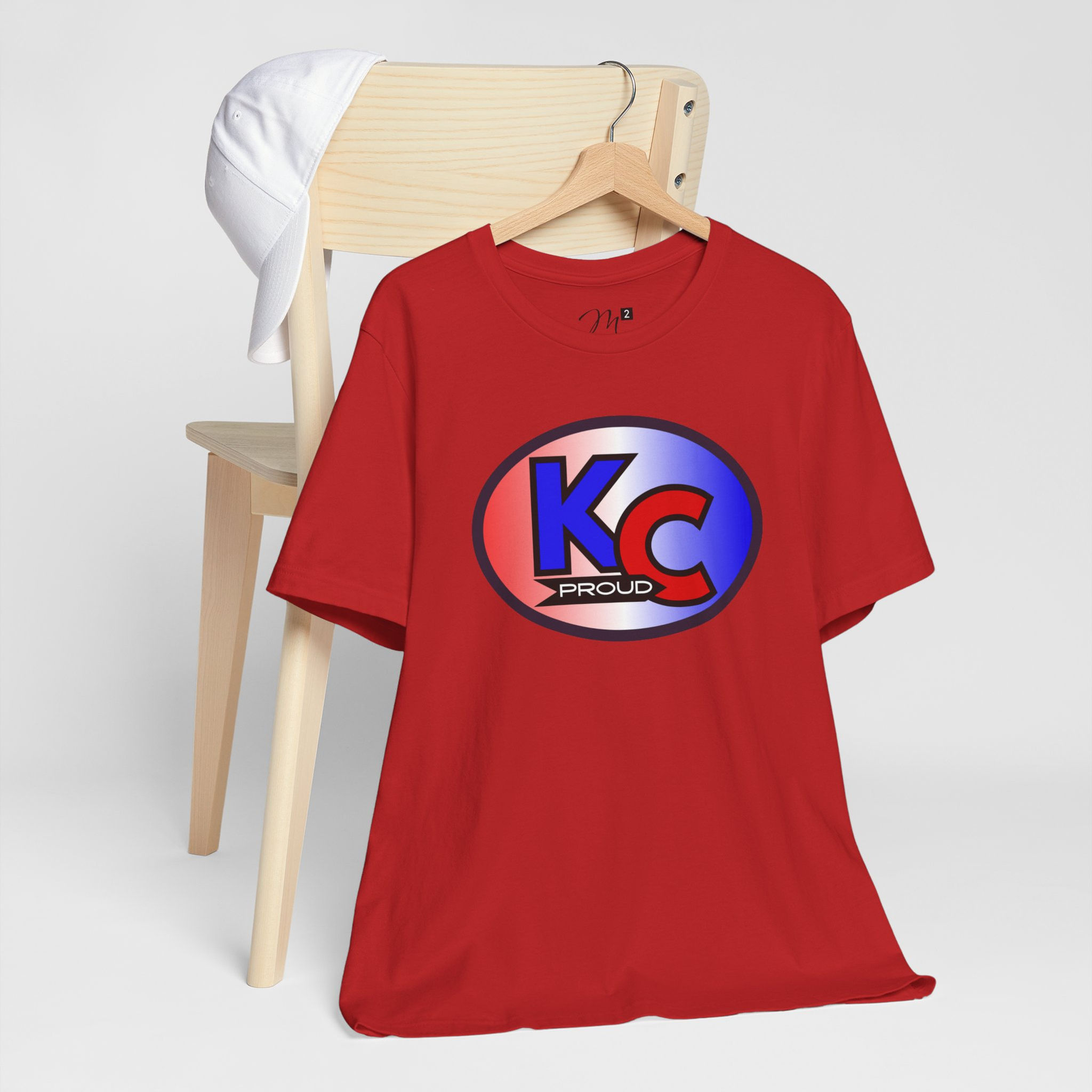 KC Proud (red, white, blue oval) Unisex Tee, Kansas City PROUD