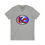 Thumbnail: KC Proud (red, white, blue oval) Unisex V-Neck Tee, Kansas City PROUD