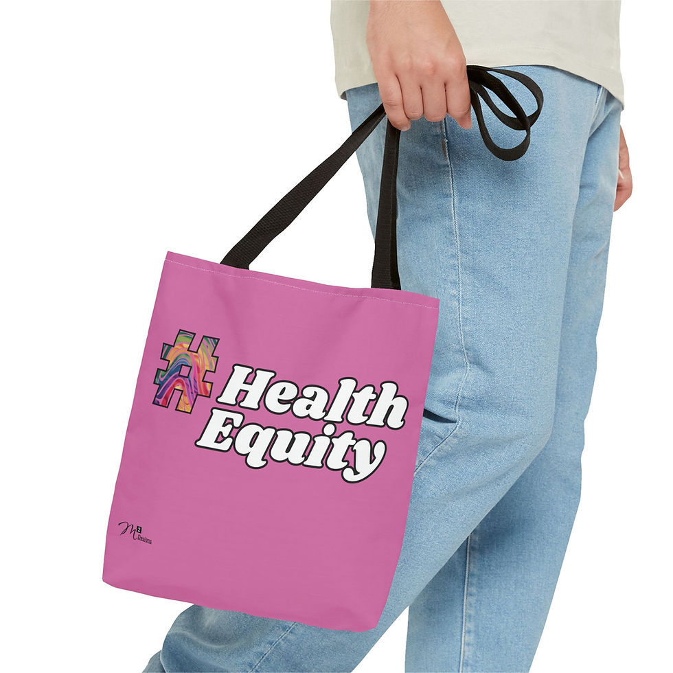 Thumbnail: Clinical Trial Diversity Matters #HealthEquity Tote Bag, Rainbow/Light Pink