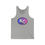 Thumbnail: KC Proud (blue to purple oval) Unisex Jersey Tank, Kansas City PROUD