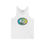 Thumbnail: KC Proud (aqua to yellow oval) Unisex Jersey Tank, Kansas City PROUD